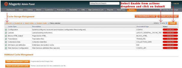 Cache Management
