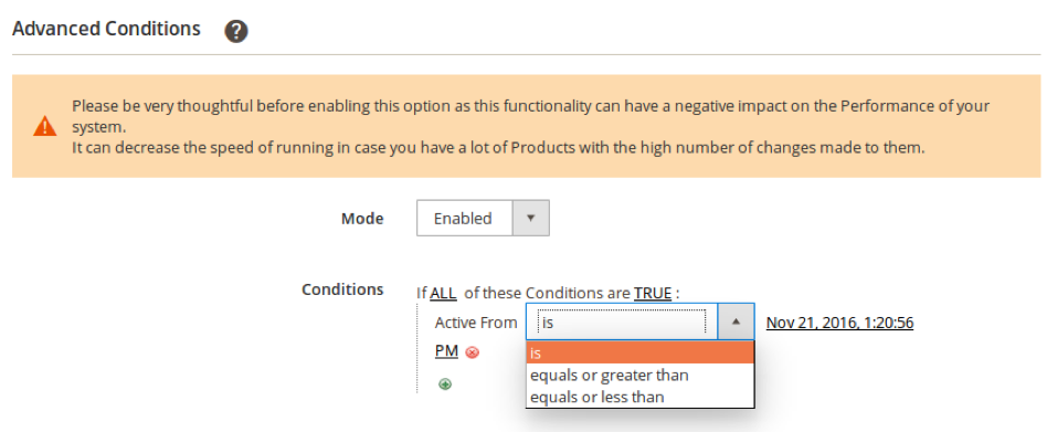 Advanced Conditions 3