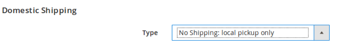 No Shipping