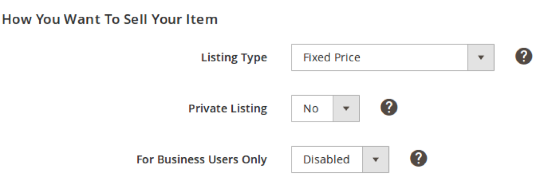 Auction, Private or Business only