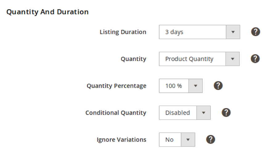 Quantity and Duration