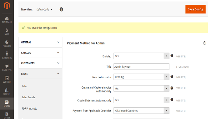 Improved admin interface