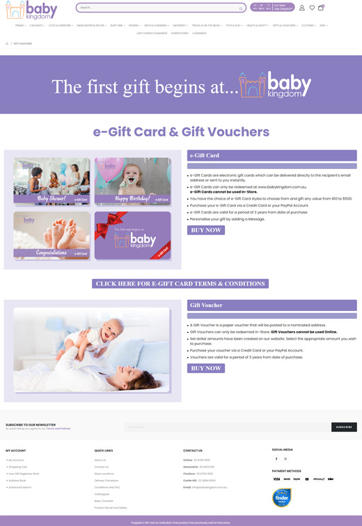 Baby Kingdom web development case study
