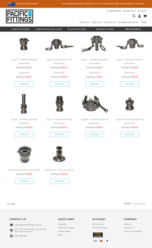 Camlock Fittings Web Development Case Study
