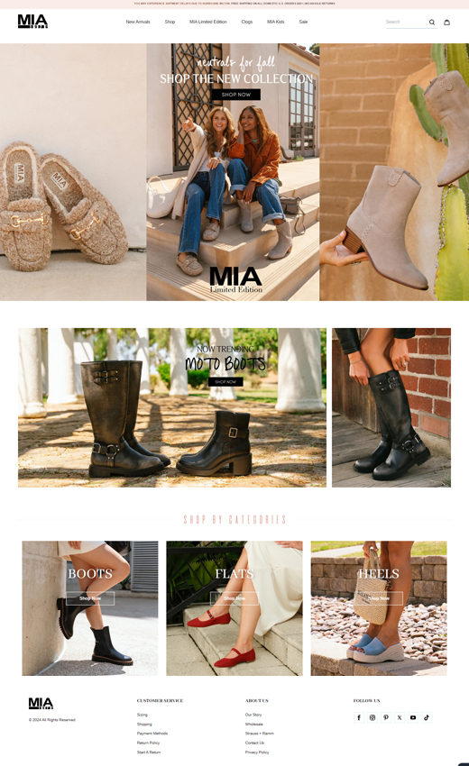 Mia limited edition boots online