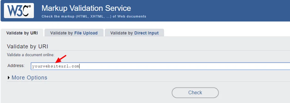 W3C validation error